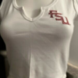 Hype Women's White and Red Short Sleeve Tee